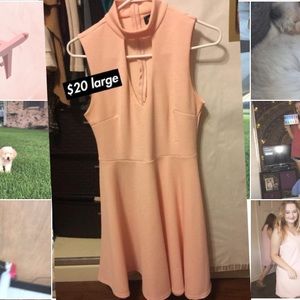 Light pink dress with cutout